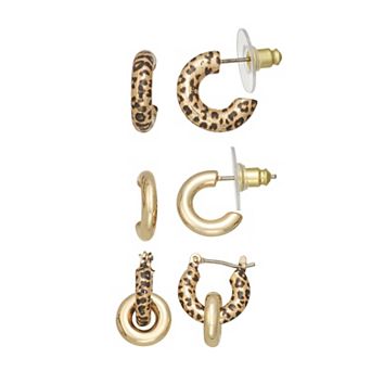 Nine West 3 pc Gold-Tone Post Earring Set