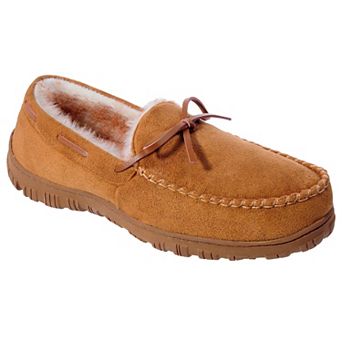 HOMEHOT Mens Moccasins Slippers Indoor Outdoor House Shoes