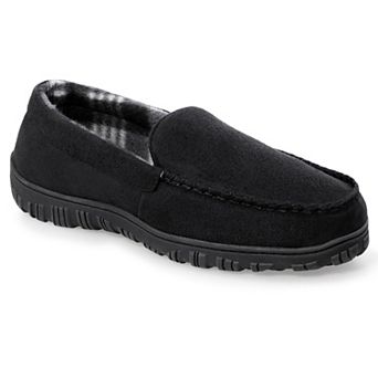 HOMEHOT Mens Moccasins Slippers Indoor Outdoor House Shoes