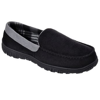 HOMEHOT Mens Moccasins Slippers Indoor Outdoor House Shoes