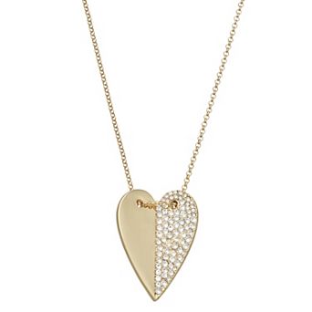 Simply Vera Vera Wang Gold-Tone Polished Heart Pendant Necklace