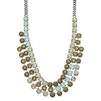 Simply Vera Vera Wang Polished Stone Drama Frontal Necklace