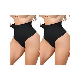2 Packs Women's High Waisted Briefs Shapewear Tummy Control Underwear Badyshaper