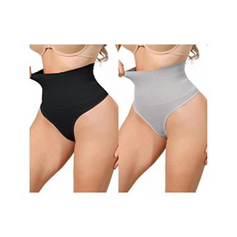 2 Packs Women's High Waisted Briefs Shapewear Tummy Control Underwear Badyshaper