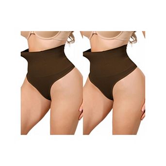 2 Packs Women's High Waisted Briefs Shapewear Tummy Control Underwear Badyshaper