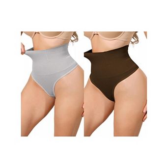 2 Packs Women's High Waisted Briefs Shapewear Tummy Control Underwear Badyshaper