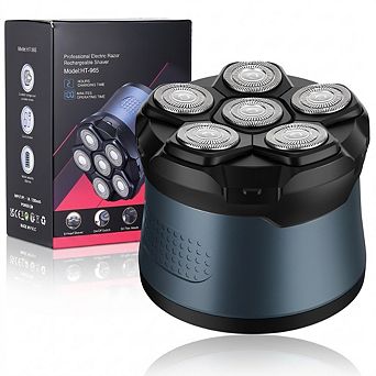 6D Electric Head Shaver for Men, with Magnetic Shaving Head,Fast Charging Wet Dry Grooming Kit