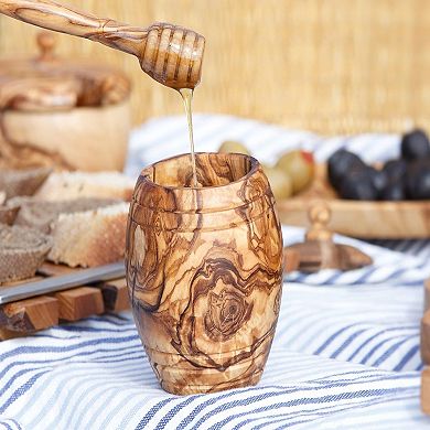 Mediterranean Wooden Kitchenware Set, Handcrafted Cooking Accessories
