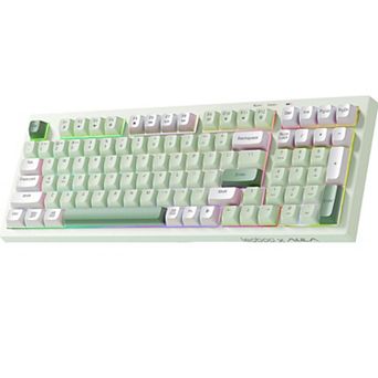 LEOBOG x Aula K99 Wireless Gaming Keyboard, Creamy RGB Backlit Full Size Keyboard with Numpad