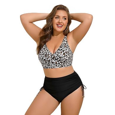Women V Neck Bikini Swim Set