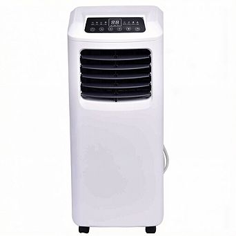 Costway 8000 BTU ASHRAE Portable Air Conditioner & Dehumidifier Function Remote w/ Window Kit