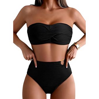 Women High Waist Swim Set