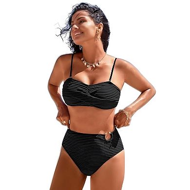 Women High Waist Swim Set
