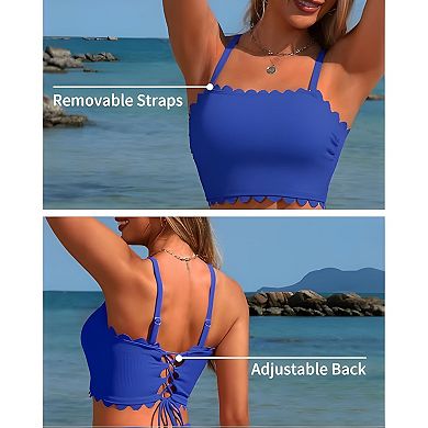 Ribbed Swimwear Set Women