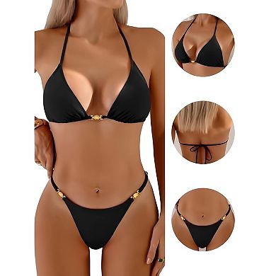 Womens Thong Bikini Set