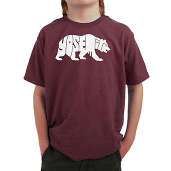 Yosemite Bear - Boy's Word Art T-Shirt