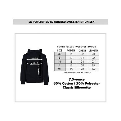 Patriot Flag - Boy's Word Art Hooded Sweatshirt