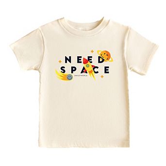 SmileyWorld Need Space - Toddler Short Sleeve Graphic T-Shirt