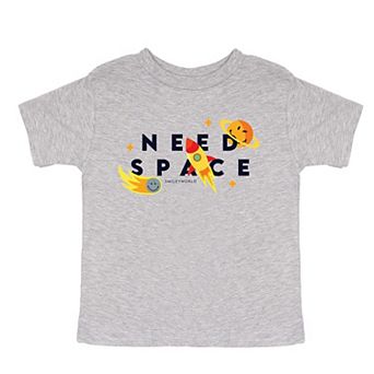 SmileyWorld Need Space - Toddler Short Sleeve Graphic T-Shirt