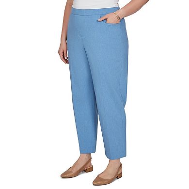 Plus Size Alfred Dunner Provence Millennium Flat Front Short Length Pants