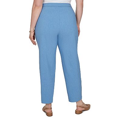 Plus Size Alfred Dunner Provence Millennium Flat Front Short Length Pants