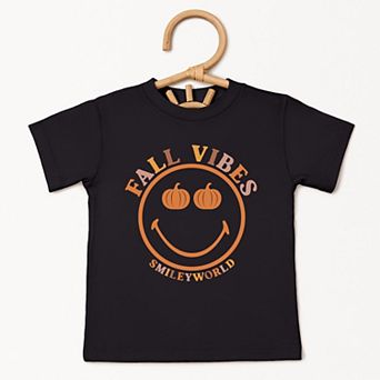 SmileyWorld Fall Vibes - Toddler Short Sleeve Graphic T-Shirt