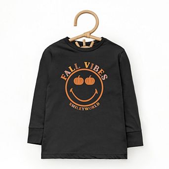 SmileyWorld Fall Vibes - Toddler Long Sleeve Graphic Tee