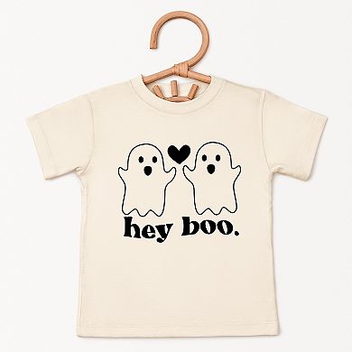 Ghosts Hey Boo - Toddler Short Sleeve Tee