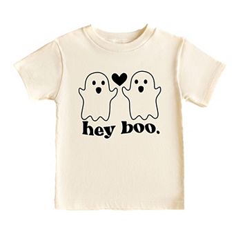 Ghosts Hey Boo - Toddler Short Sleeve Tee