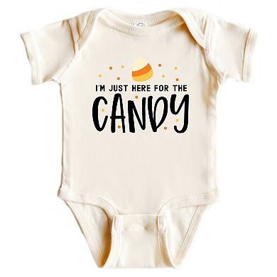 Here For The Candy - Baby Short Sleeve Bodysuit and Long Sleeve Bodysuit