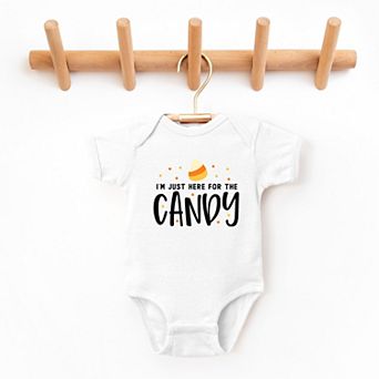 Here For The Candy - Baby Short Sleeve Bodysuit and Long Sleeve Bodysuit