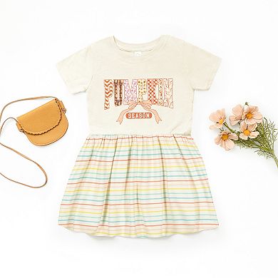 Pumpkin Season Patterns - Toddler Graphic Dress