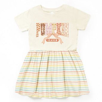 Pumpkin Season Patterns - Toddler Graphic Dress