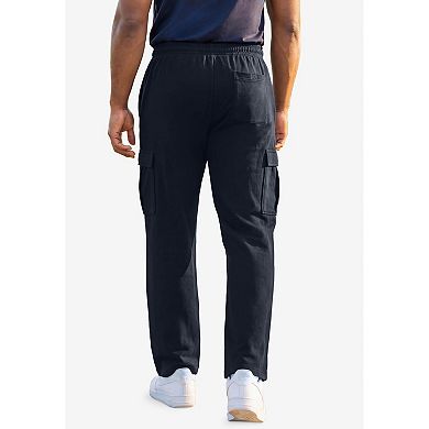KingSize Men's Big & Tall Ultra-Comfort Fleece Cargo Sweatpant