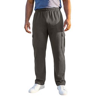 KingSize Men's Big & Tall Ultra-Comfort Fleece Cargo Sweatpant