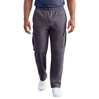 KingSize Men's Big & Tall Ultra-Comfort Fleece Cargo Sweatpant