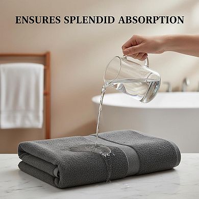 Luxury 650 GSM Cotton Bath Sheet Towels Extra Large Highly Absorbent Quick Dry Hotel Quality 2 Pack