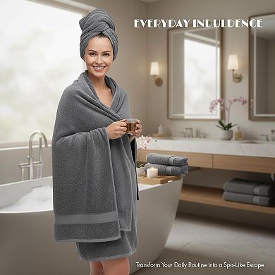 Luxury 650 GSM Cotton Bath Sheet Towels Extra Large Highly Absorbent Quick Dry Hotel Quality 2 Pack