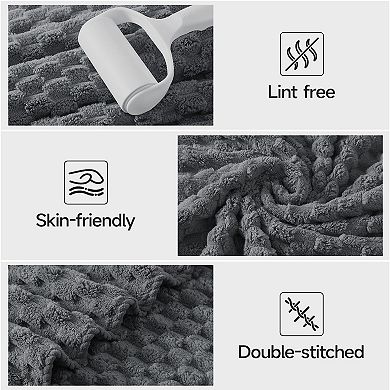Gray Bath Towel Sets XL - 35"x70" Extra Large 6-Piece Luxury Hotel Microfiber Super Soft Absorbent