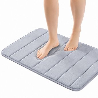 Memory Foam Bath Mat Ultra Soft Water Absorbent Non Slip Machine Washable
