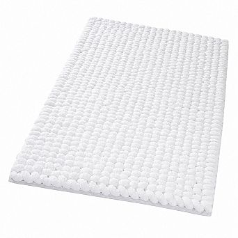 Luxury Chenille Bath Mat Non Slip Super Absorbent Washable Plush Floor Rug