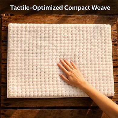 Luxury Chenille Bath Mat Non Slip Super Absorbent Washable Plush Floor Rug
