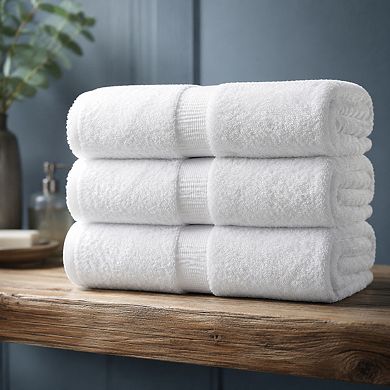 Luxury Soft Absorbent 4 Piece Cotton Bathroom Towel Set Durable Spa Quality