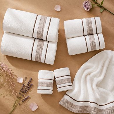 Luxury Hotel Spa 6 Piece Cotton Bath Towel Set Soft Absorbent