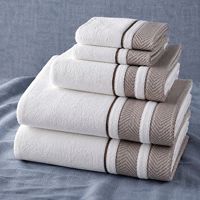 Luxury Hotel Spa 6 Piece Cotton Bath Towel Set Soft Absorbent