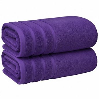 Luxury Cotton Bath Towels Set Super Absorbent Soft Plush Double Stitched