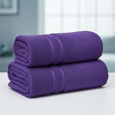 Luxury Cotton Bath Towels Set Super Absorbent Soft Plush Double Stitched