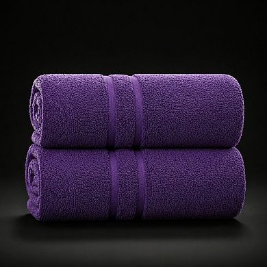 Luxury Cotton Bath Towels Set Super Absorbent Soft Plush Double Stitched