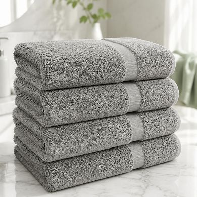 Luxury Soft Absorbent Ring Spun Cotton Bath Towel Set Spa Quality