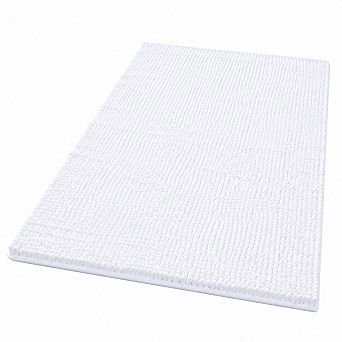Luxury Chenille Bath Rug Extra Soft Absorbent Non Slip Machine Washable Plush Mat